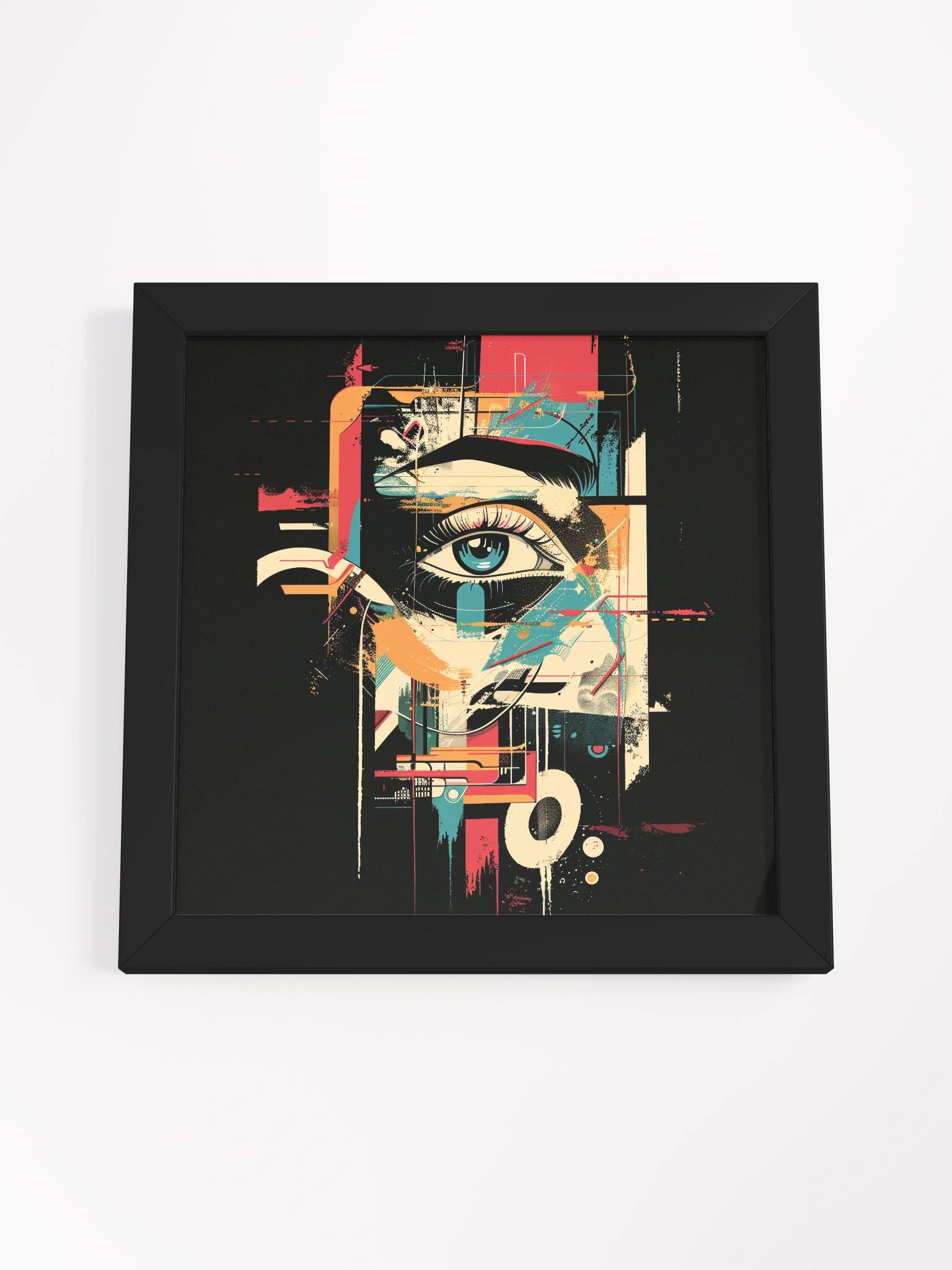 Ponder Past, Surreal Pop Art Fusion, Framed Print product image (34)