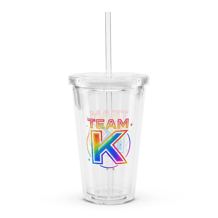 TEAM K Pride 1 Clear Plastic Tumbler product image (2)