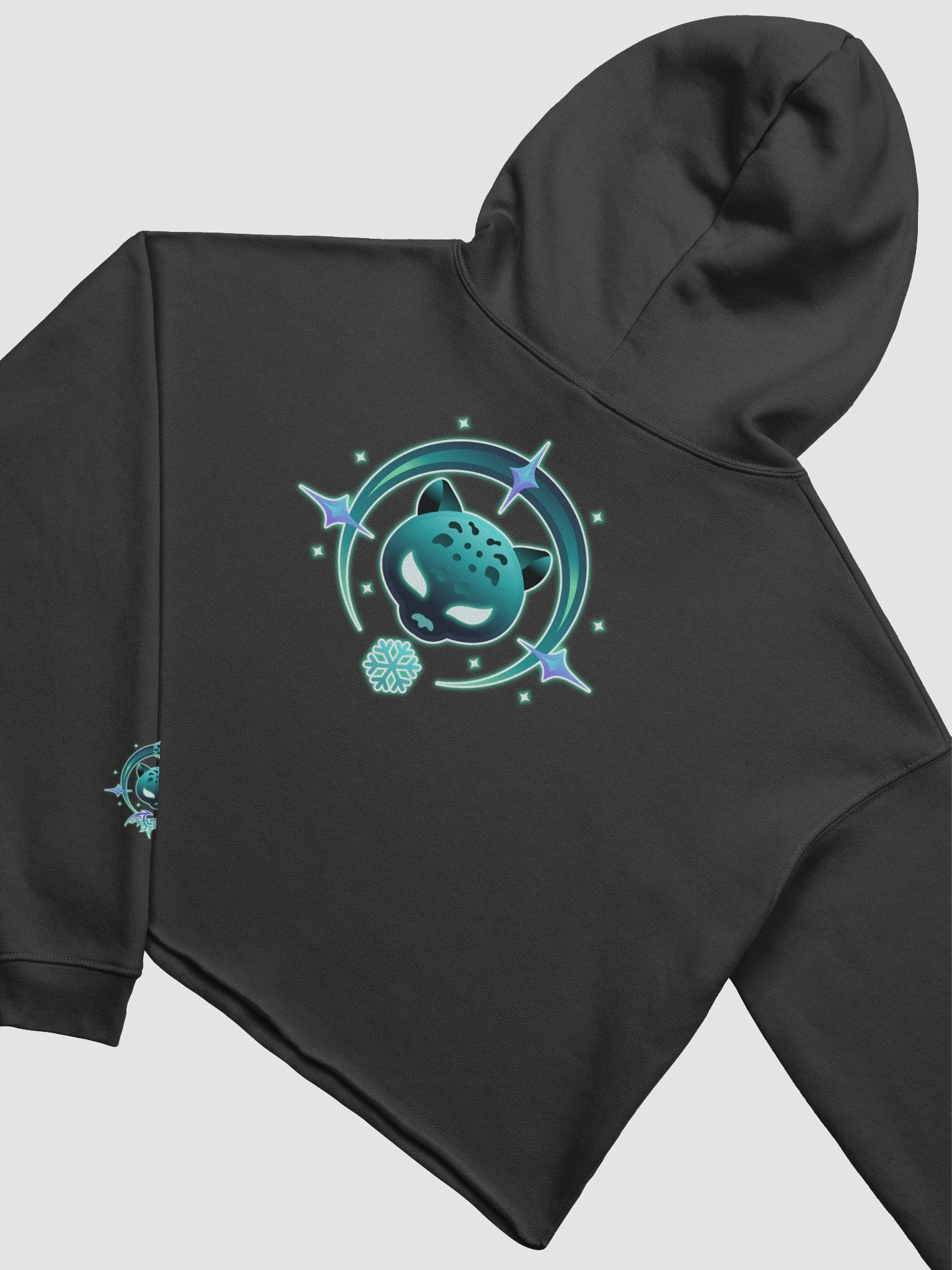 Logo crop hoodie product image (4)