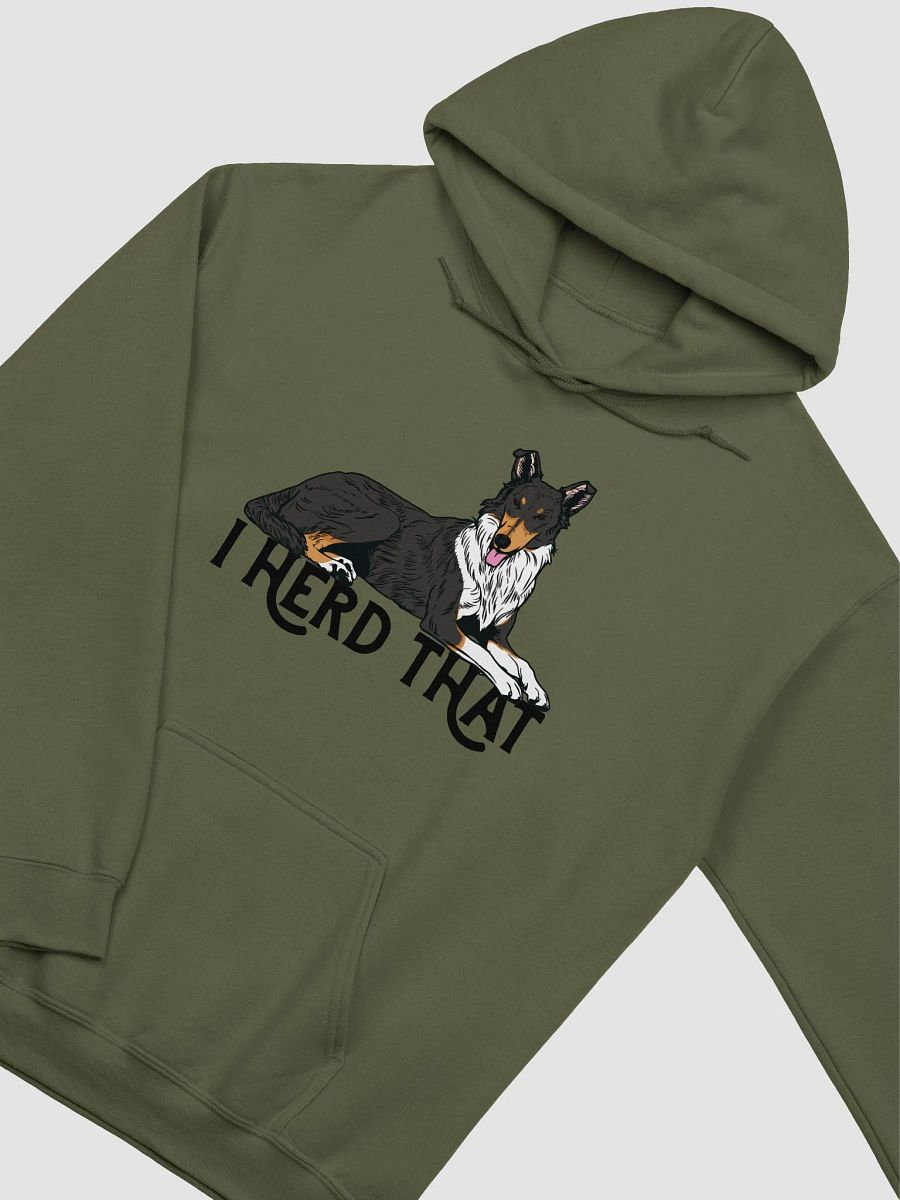 I Herd That Hooded Sweatshirt of a Smooth Collie (Tricolor) | Funny Hoodie for Herding Dog Paw-rents product image (14)