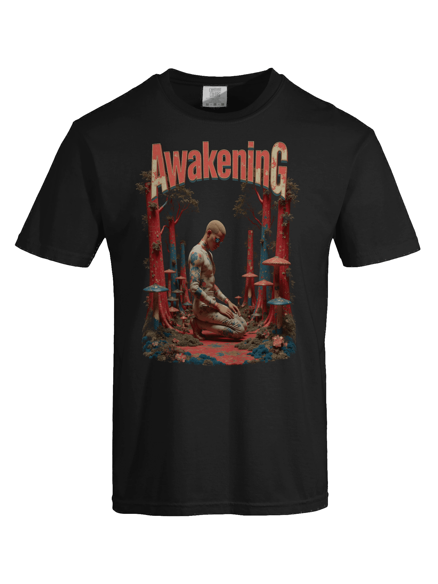Spiritual Awakening Mystical Mushroom Grove Heavyweight T-Shirt product image (58)