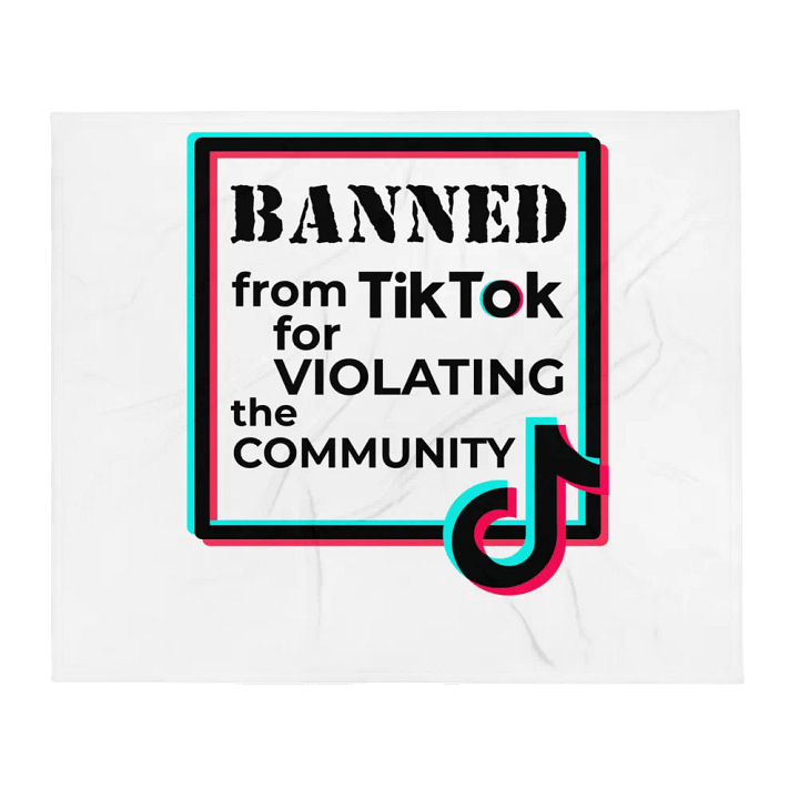 banned from TikTok throw blanket product image (2)