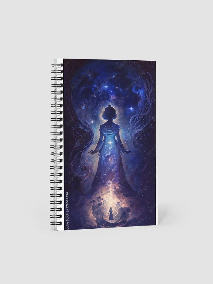 The Miracle wolf and spiritual wolf feather notebook product image (1)
