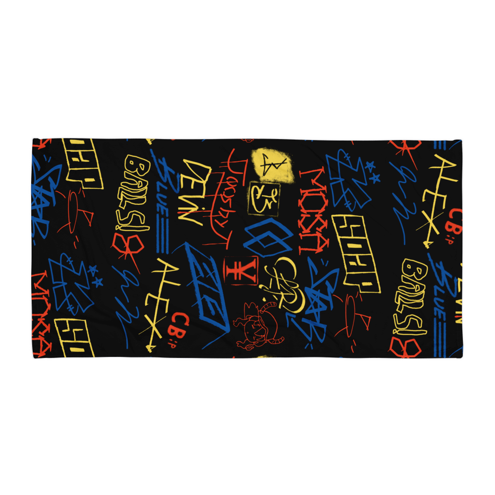 Graffiti Bath Towel product image (1)
