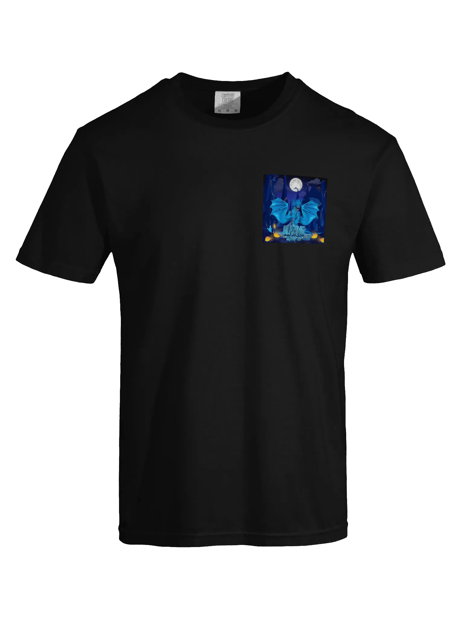 nite blue fire dragon shirt product image (43)