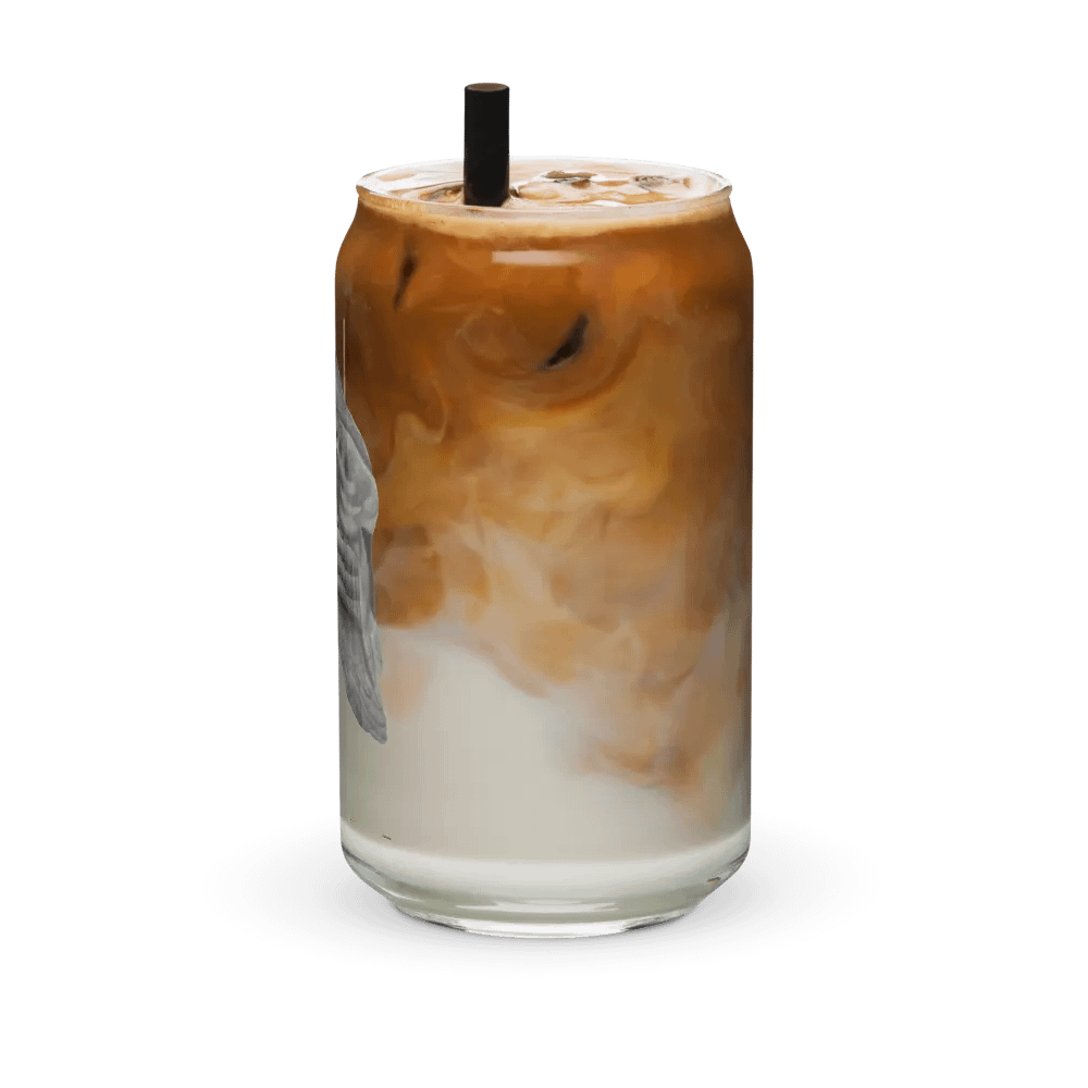 Barn Owl Drawing Glass Can Cup product image (42)