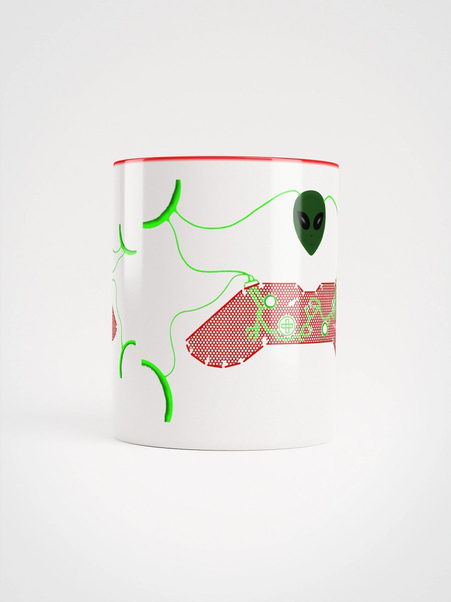Neon Alien Game Controllers Ceramic Mug product image (9)