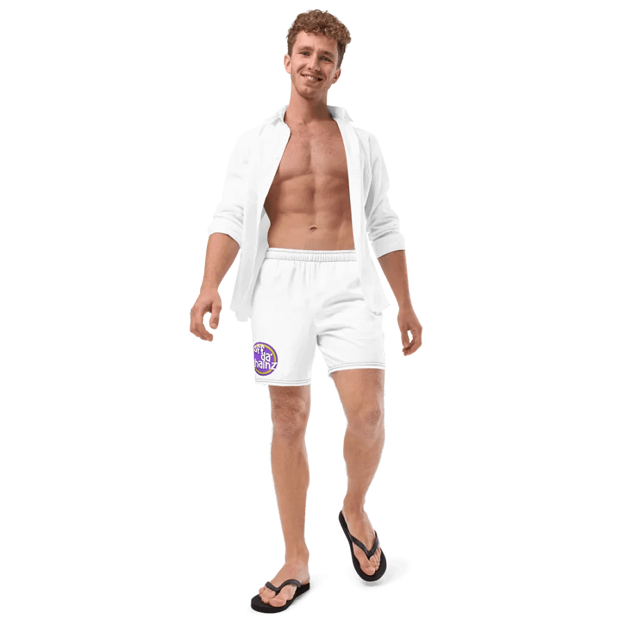 Off Da Chainz Swim Shorts White product image (12)