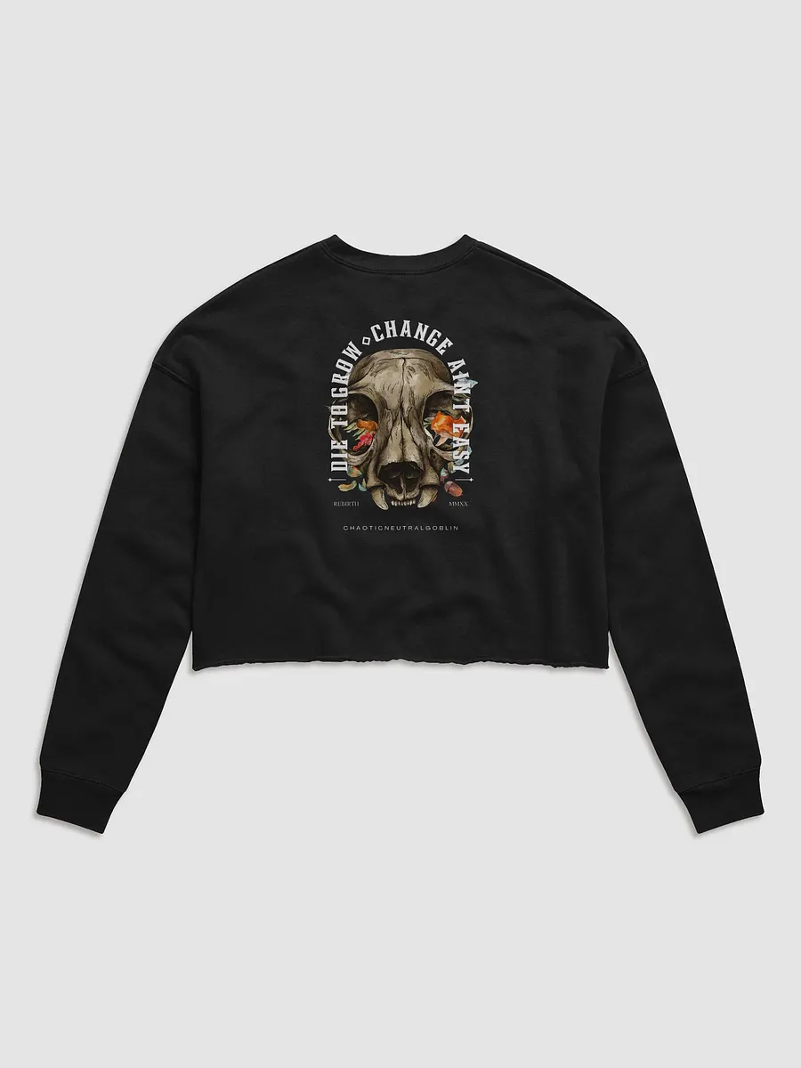 Rebirth Cropped Sweat (Blanc Script) product image (11)