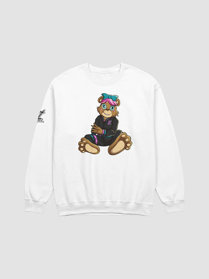 Sitting Girl Bear Crewneck Sweatshirt product image (1)