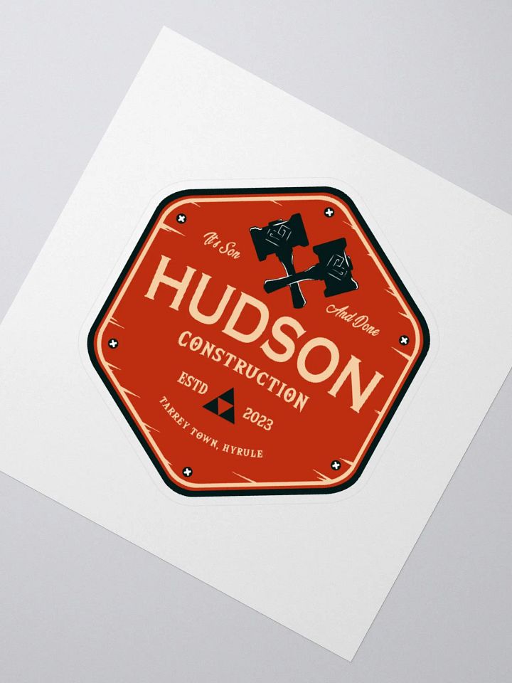 Hudson Construction Sticker product image (4)