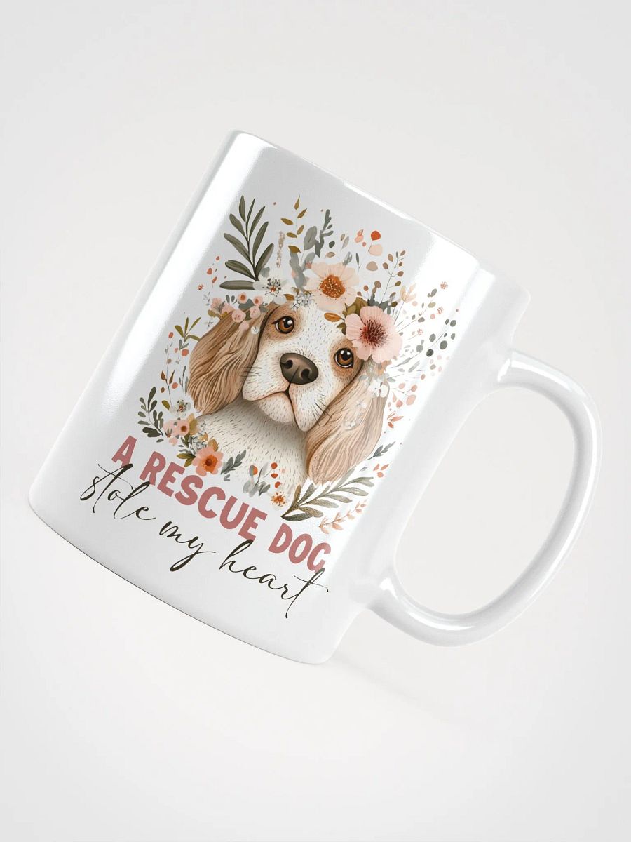 Floral Rescue Dog Stole My Heart Mug product image (4)