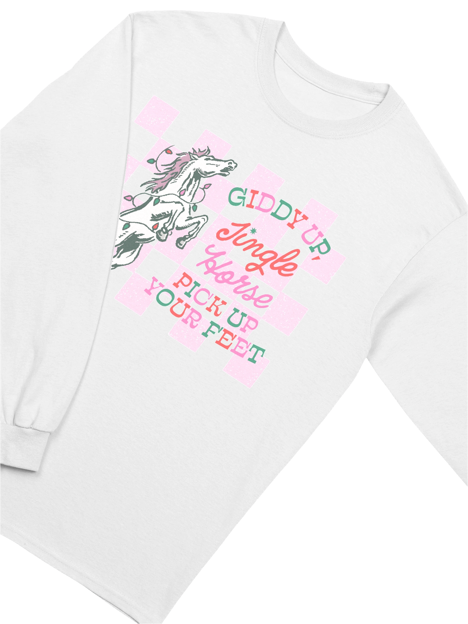 jingle horse printed long sleeve product image (1)
