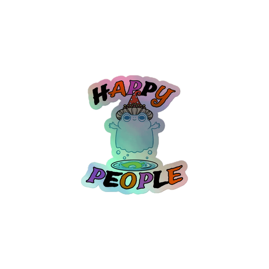 'Froggy Apparitions' Holographic Sticker product image (1)