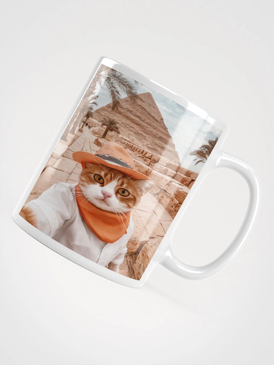 Pharaoh Cat Selfie #Humorous Mug - White product image (4)