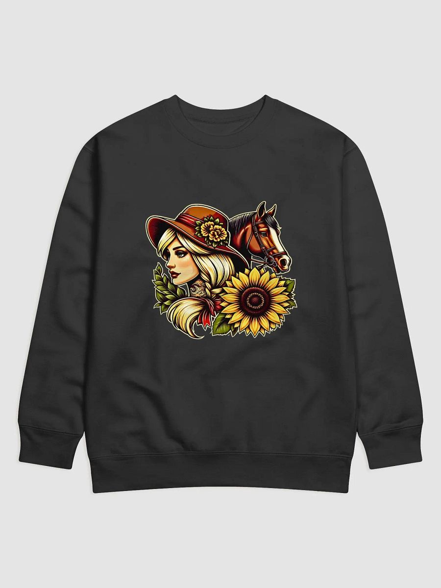 Floral Elegance Wide-Brimmed Sweatshirt product image (1)