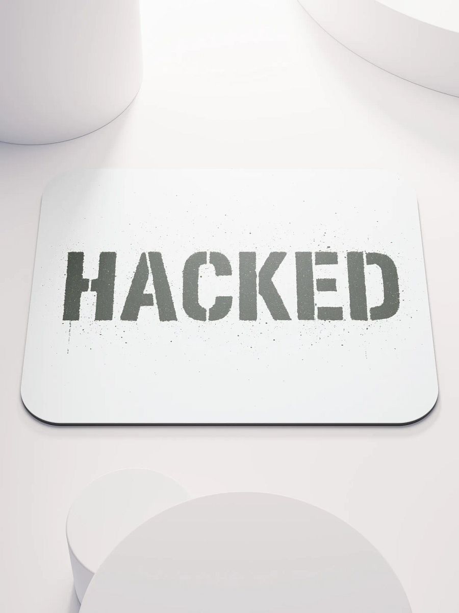 Hacked Mouse Pad White product image (1)