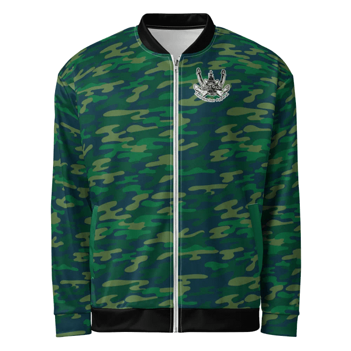 Twin Anchor Titan tug Teal Camouflage Bomber Jacket product image (2)