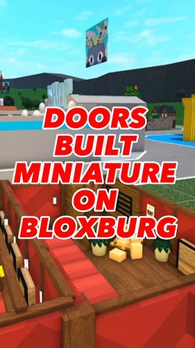 You asked, Mythix built! Everyone wanted to see Doors as a mini build…so here it is!🚪#roblox #robloxdoors #bloxburgminibuild ...