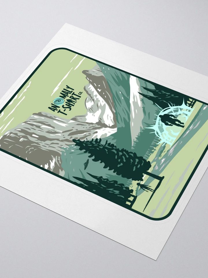 Yosemite Interdimensional Bigfoot UFO Kiss Cut Stickers product image (1)