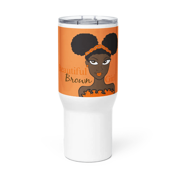 Beautiful Brown Girl Travel Mug - Chocolate product image (2)