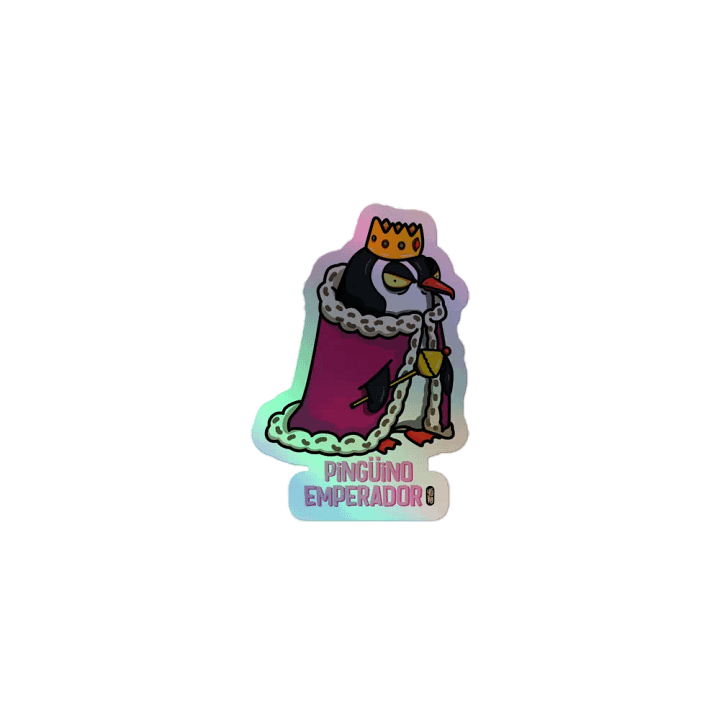 Pingüino Emperador - Sticker (Holographic Kiss Cut) product image (1)