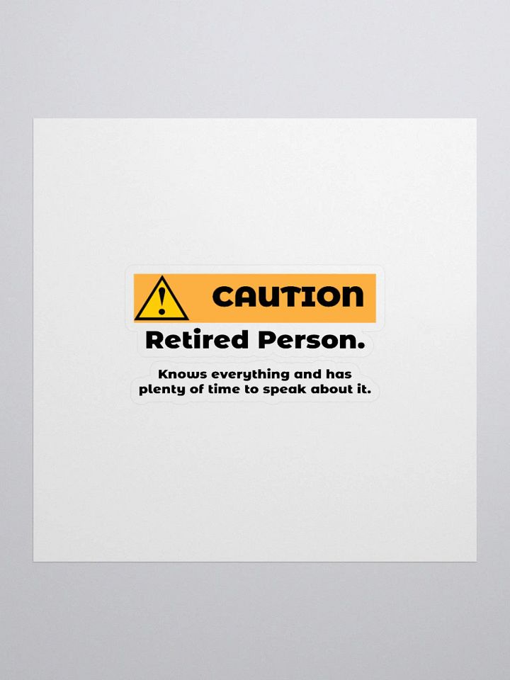 Caution Retired Person product image (3)