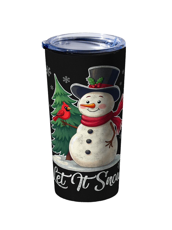 Let It Snow - Snowman with Cardinal Tumbler product image (2)