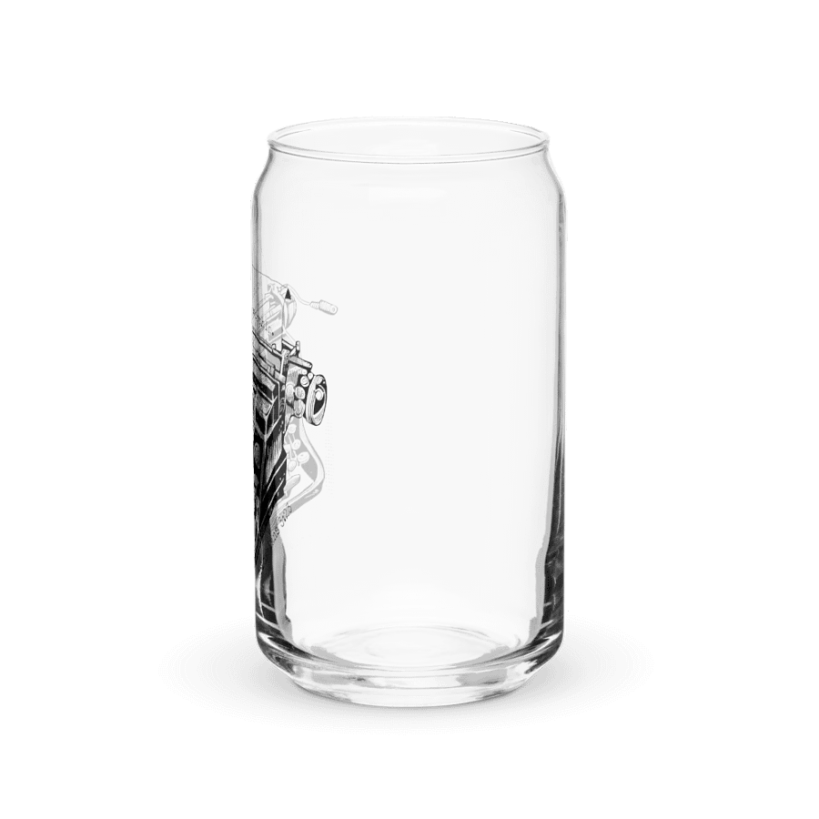 "Writing is worship" glass cup. product image (3)