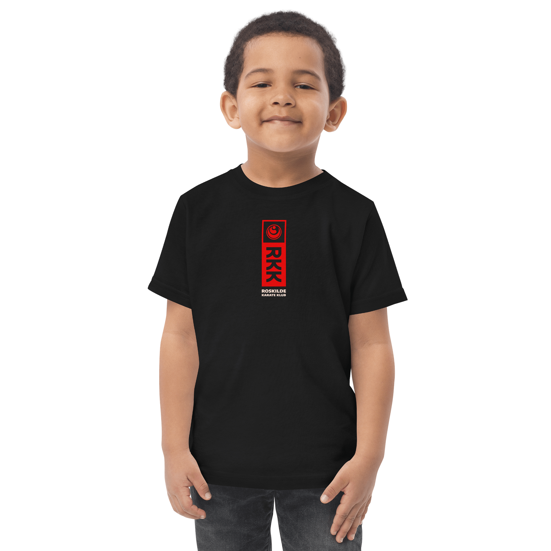 Black Toddler Jersey T-Shirt, Unisex, 100% Cotton, RKK Logo product image (1)