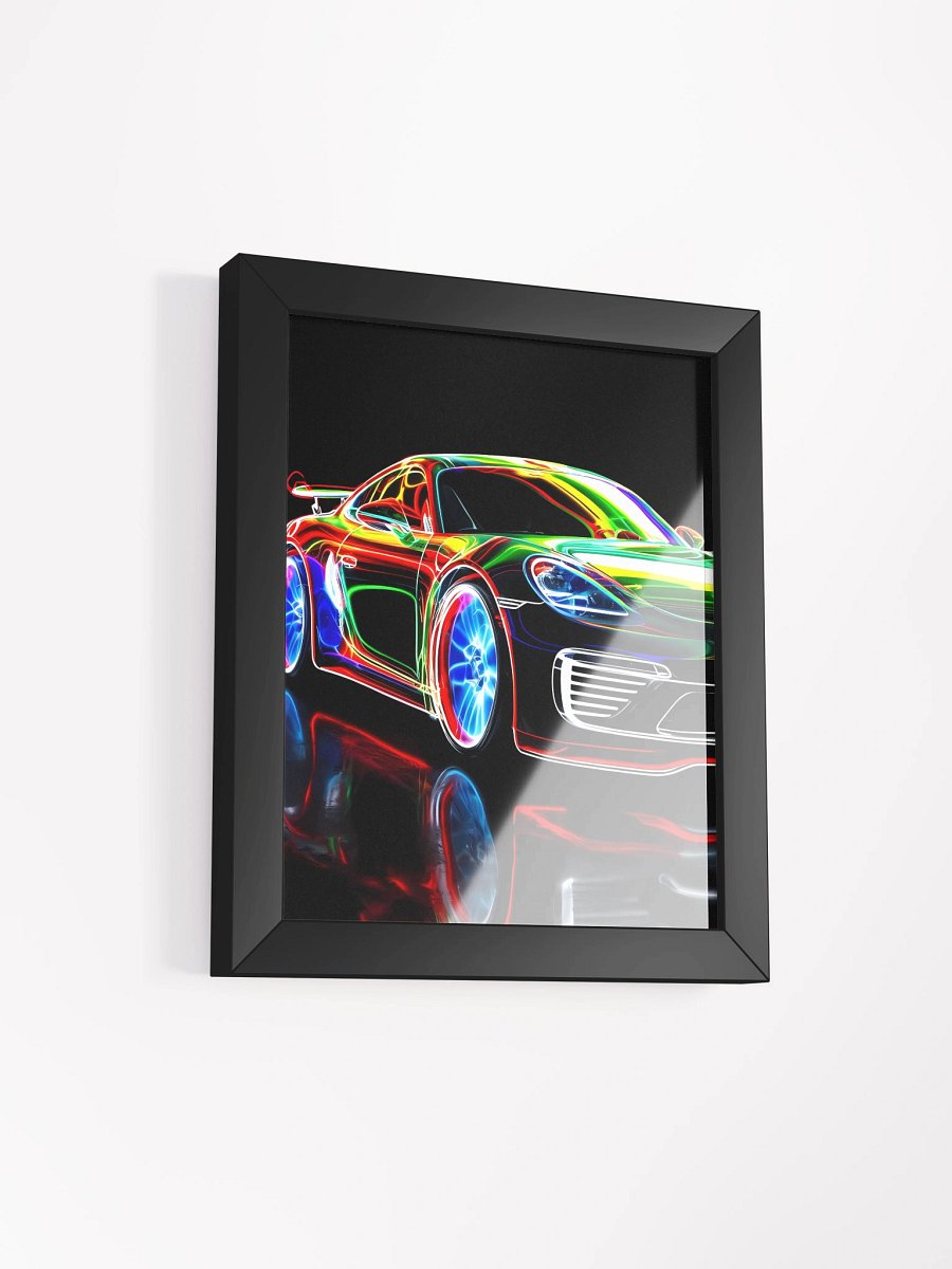 Neon Car Elegance Framed Poster product image (3)