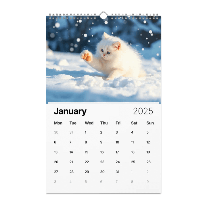 Adventurous Cat Wall Calendar 2025 product image (1)