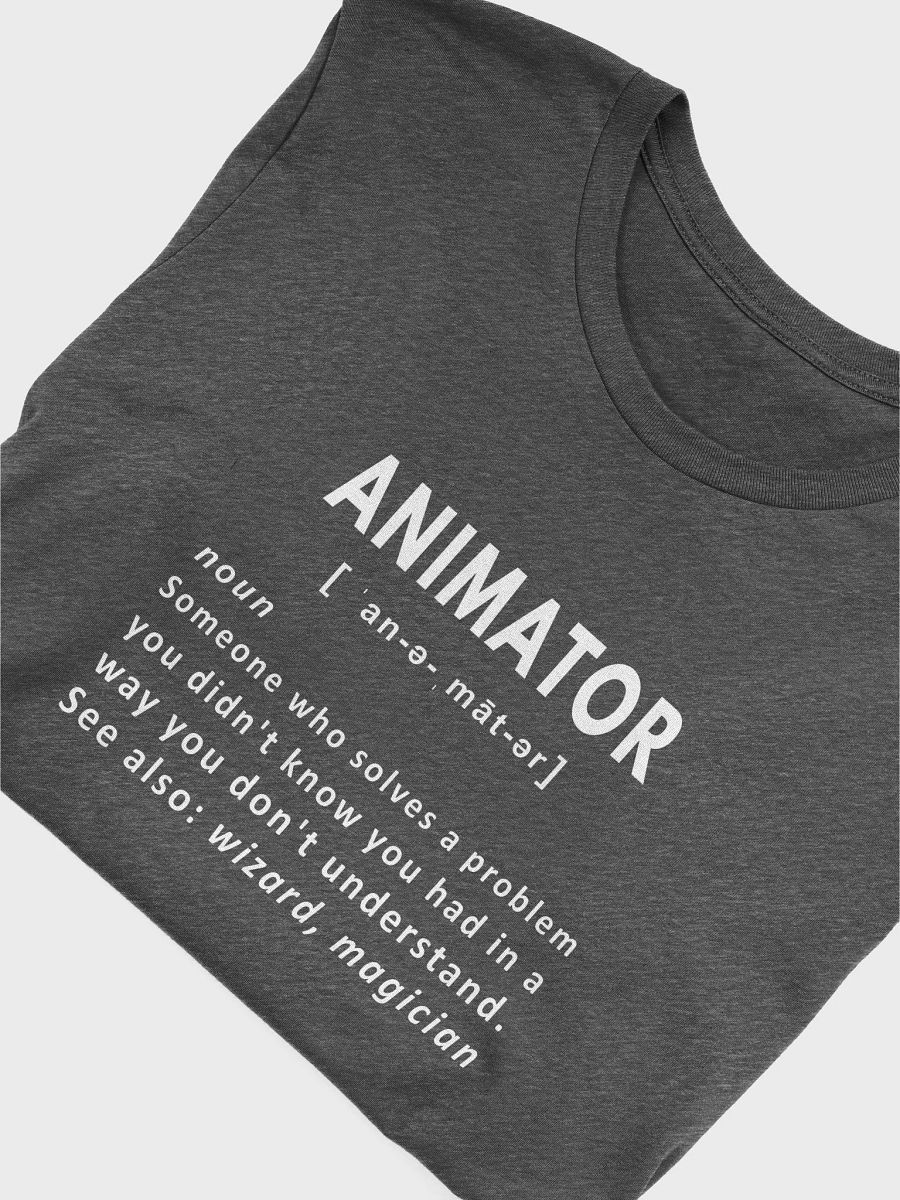 Funny Animator Noun Definition - Unisex T-shirt Bella Canvas 3001 product image (20)
