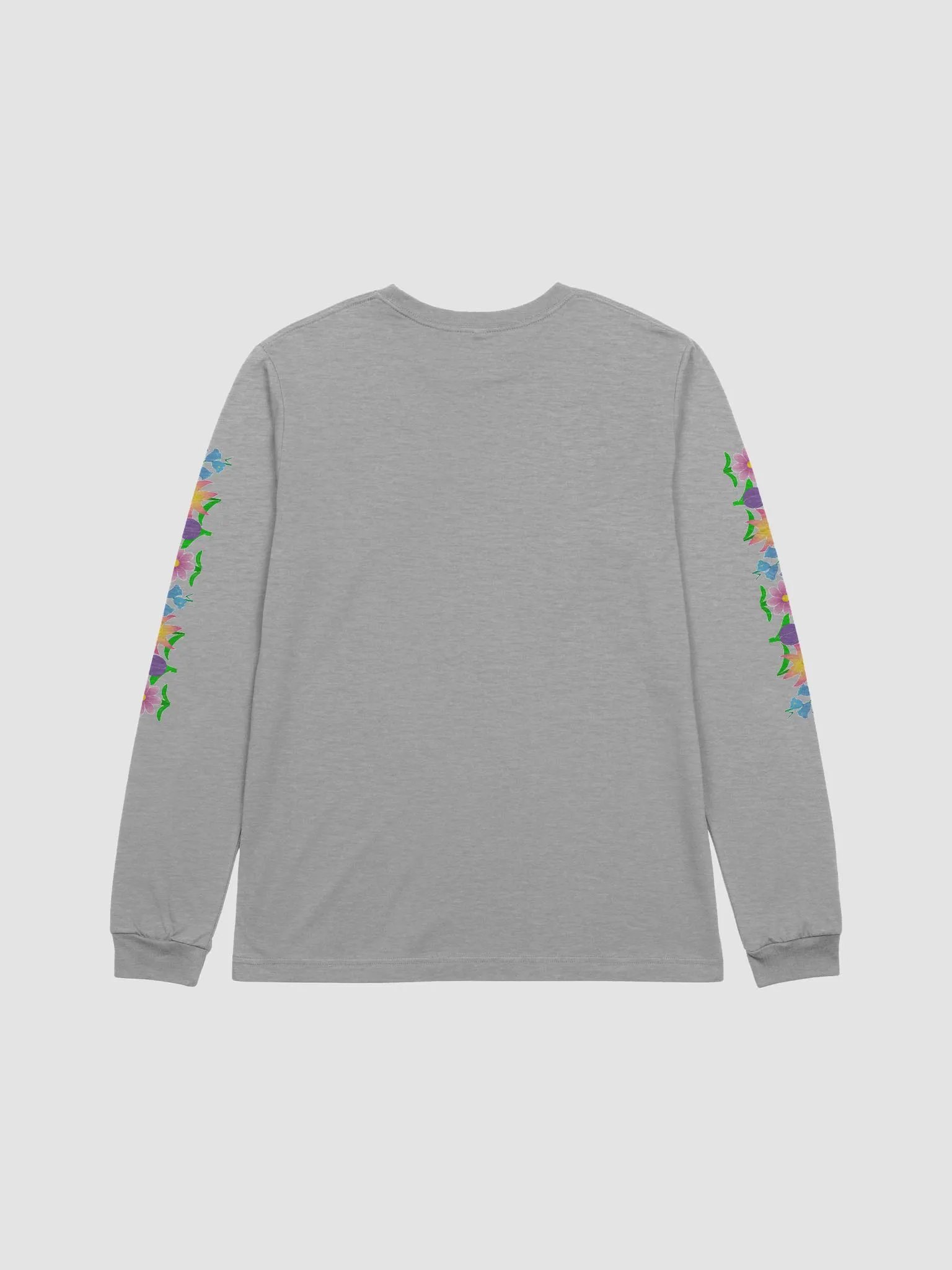 Flowers and Fertilizer - long sleeve tee with flowery sleeves product image (3)