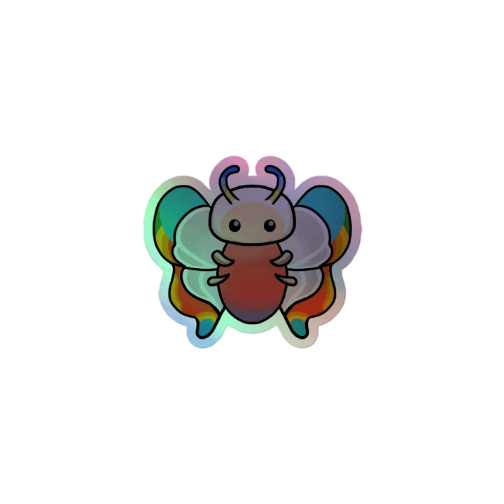 Rainbow-Tipped Butterfly - Holo Sticker product image (1)