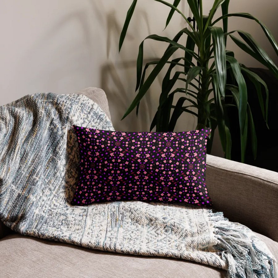 Hearts and Flowers Dark Pillow Case product image (25)