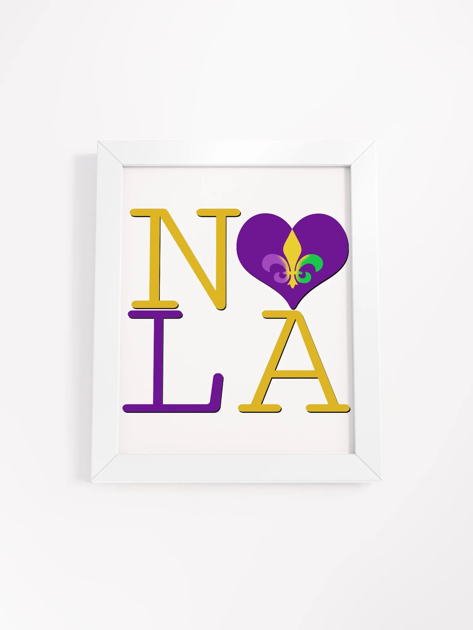 I LOVE NOLA **BIGSHOT POSTER** (MARDI GRAS 3 + IMAGE POP) product image (1)