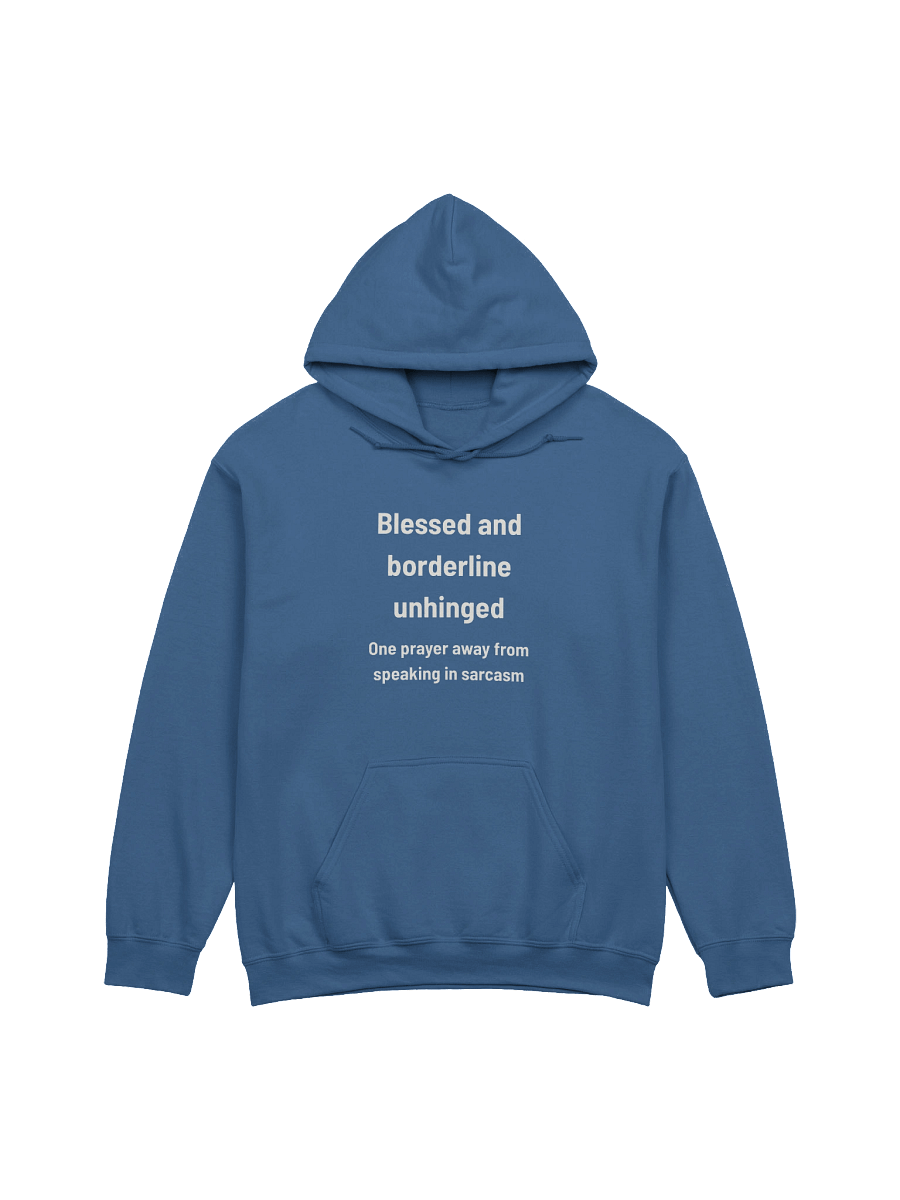 Blessed and Borderline Unhinged | Funny Christian Hoodie for the Spiritually Sarcastic product image (17)