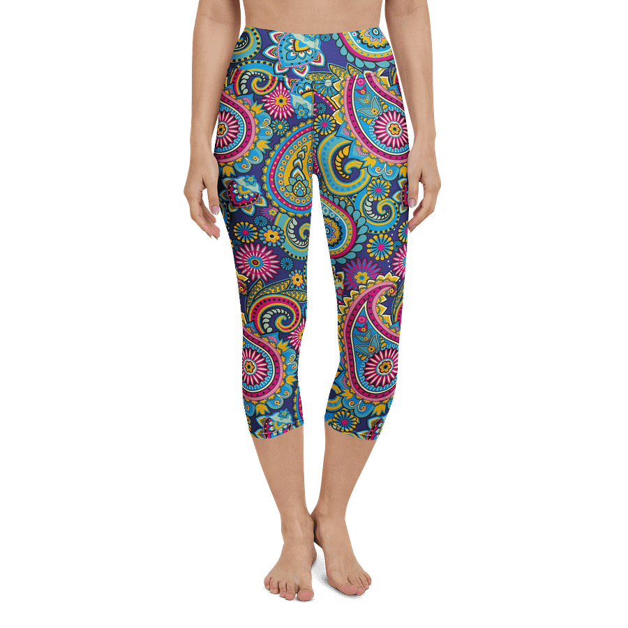 Blue Paisley Leggings product image (4)