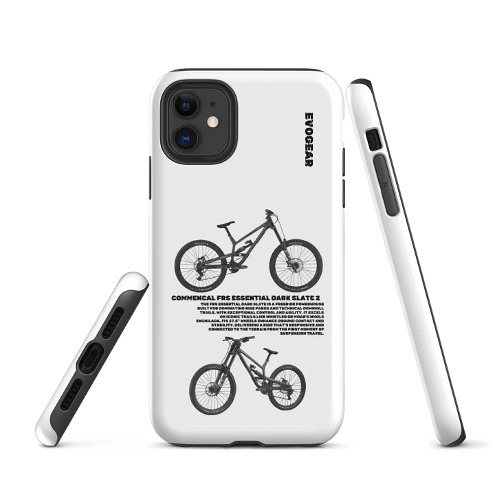 White Commencal FRS Essential Dark Slate 2 iPhone Case product image (1)
