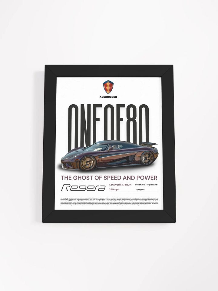 KOENIGSEGG REGERA FRAMED POSTER product image (5)