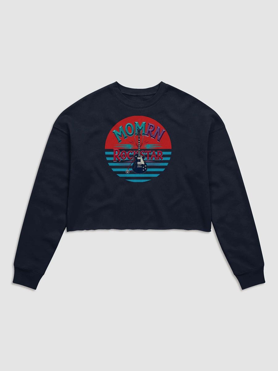 Rockstar Mom Fleece Crop Sweatshirt product image (5)
