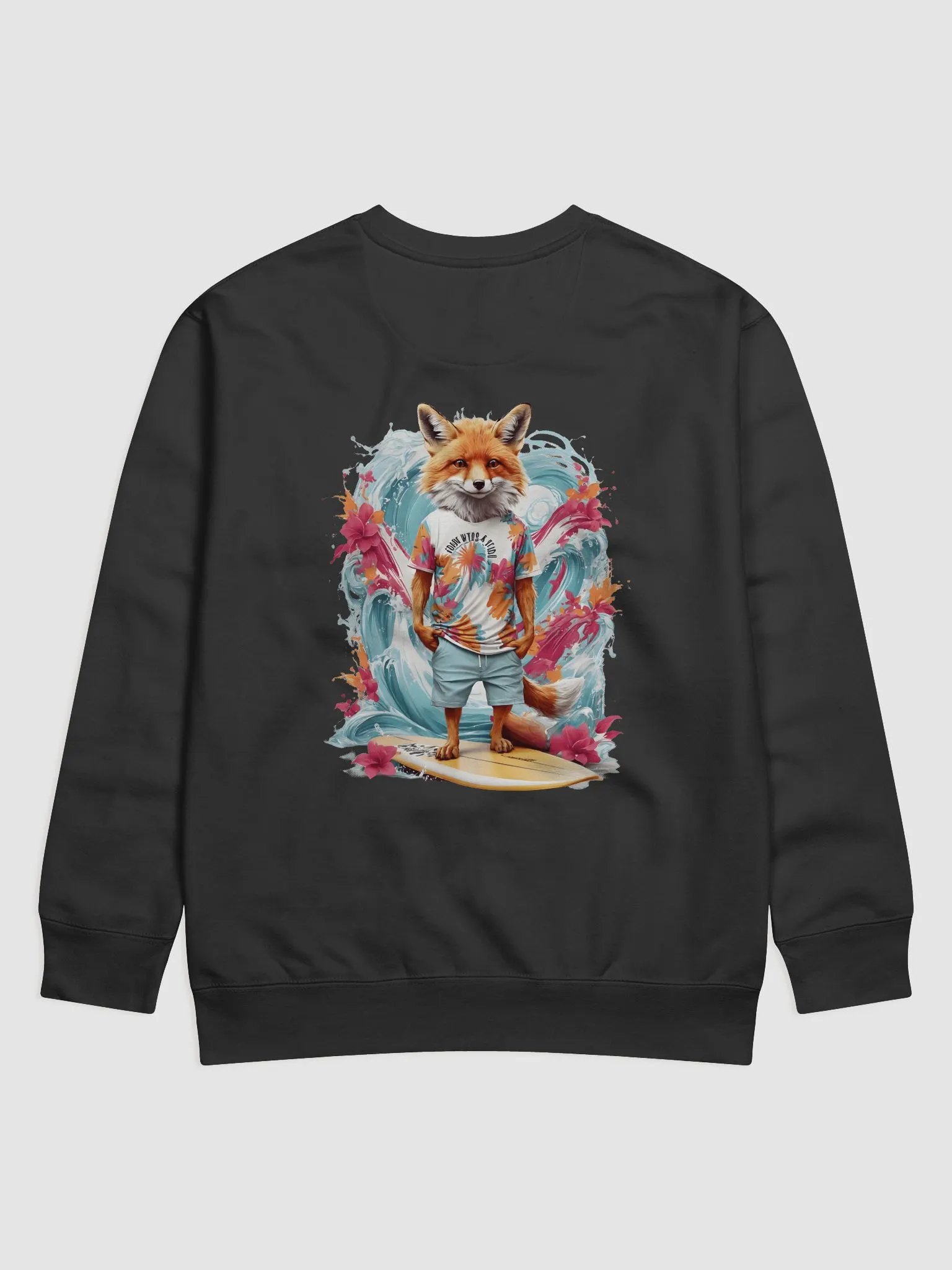 Surfing Fox Stay Wild Sweatshirt product image (12)