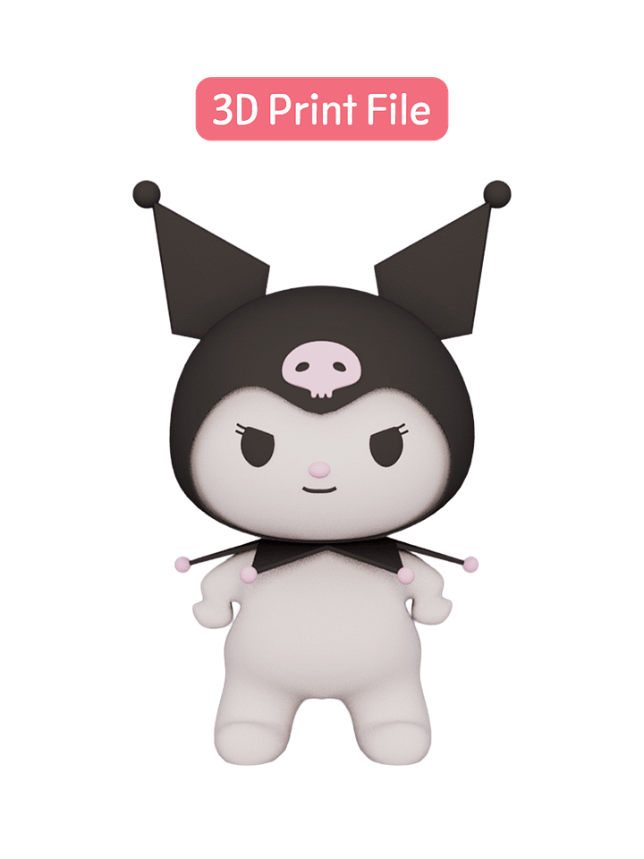 [3d print file] Kuromi product image (1)