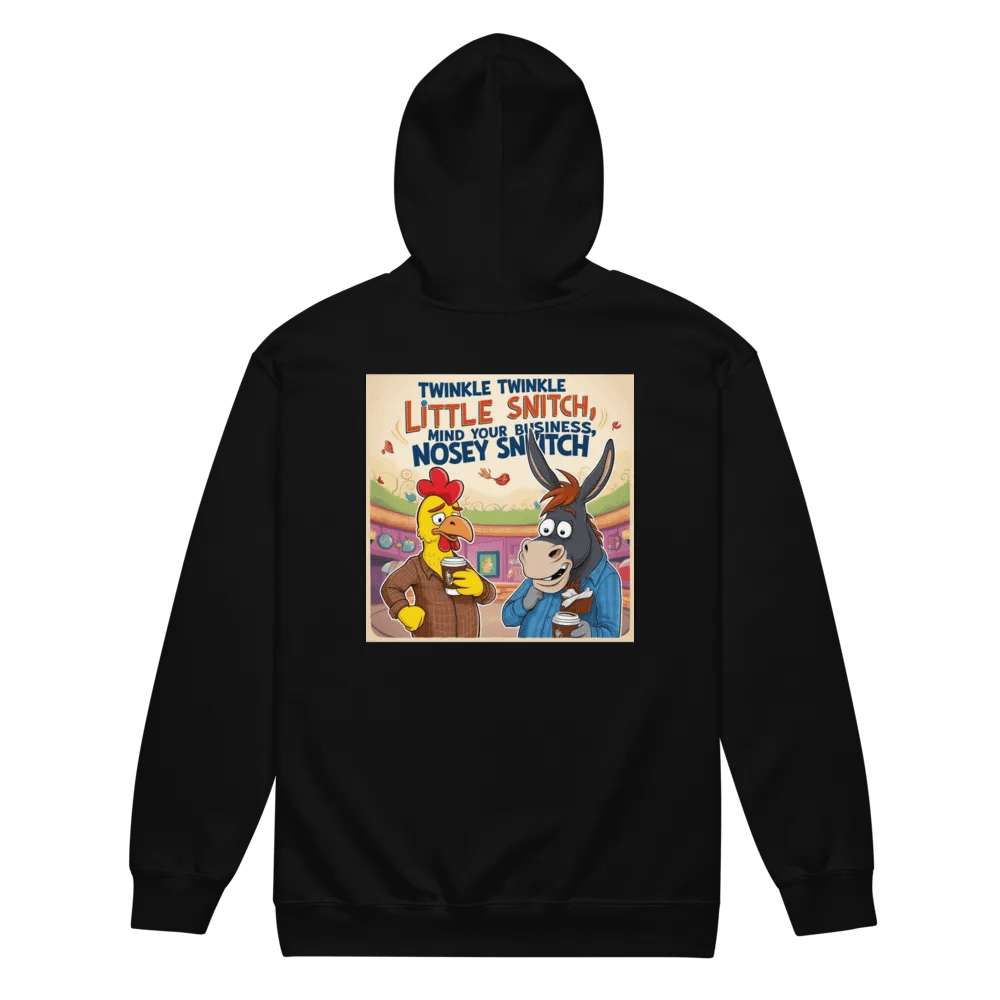 Whimsical Animal Coffee Cartoon Zip Hoodie product image (2)
