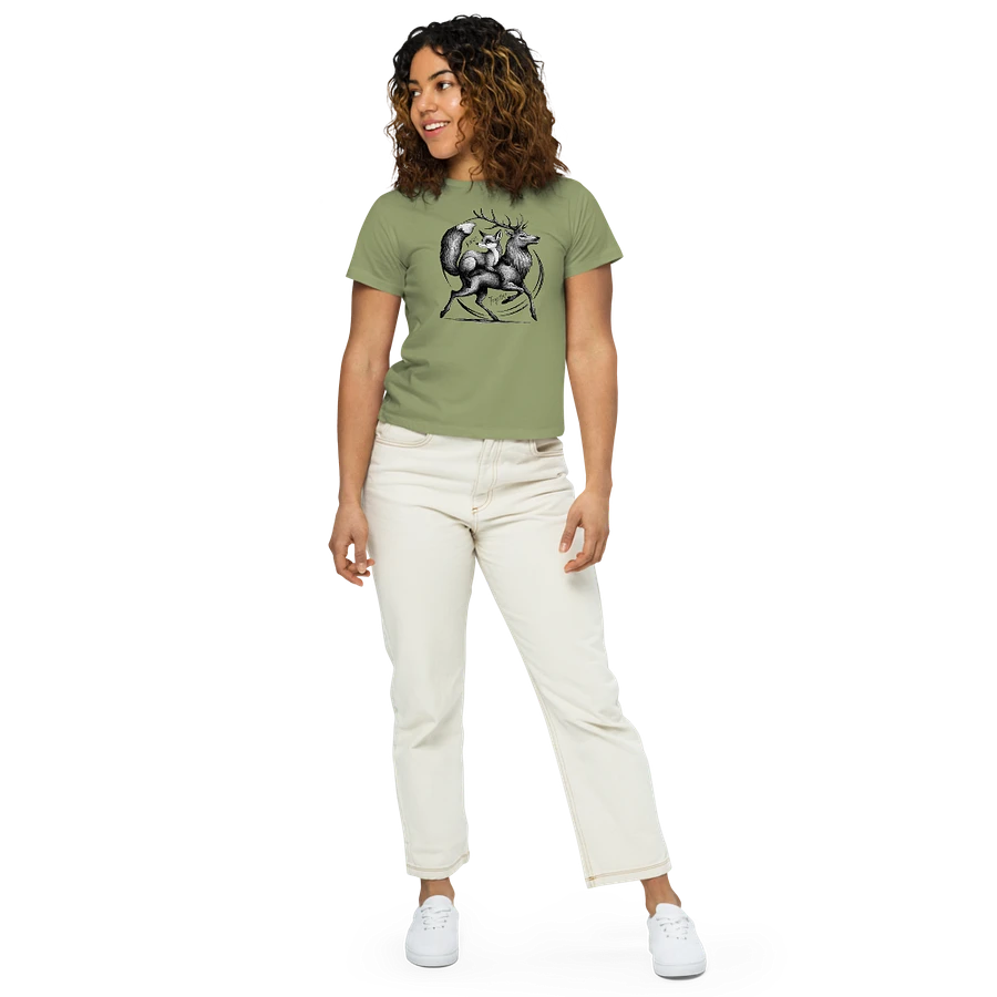 Always Together Iconic Vixen and Stag Women's High Waisted Tee product image (34)