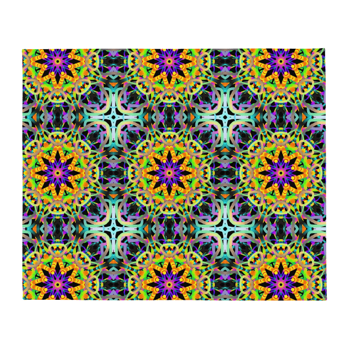 Carnival Kaleidoscope Throw Blanket product image (1)