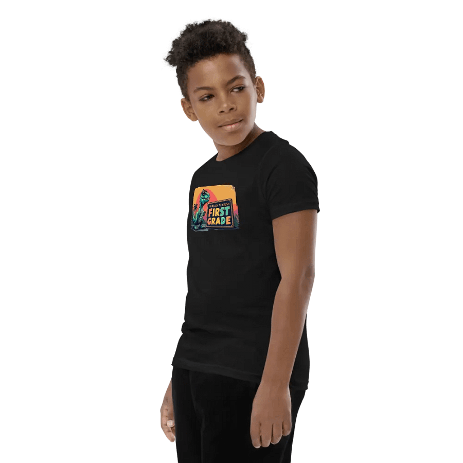 Dino Crush First Grade Youth T-Shirt product image (8)