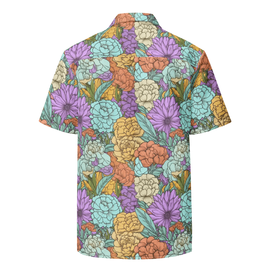 Vintage Boho Floral Pattern-Seamless Pastel Design Hawaiian Shirt product image (2)