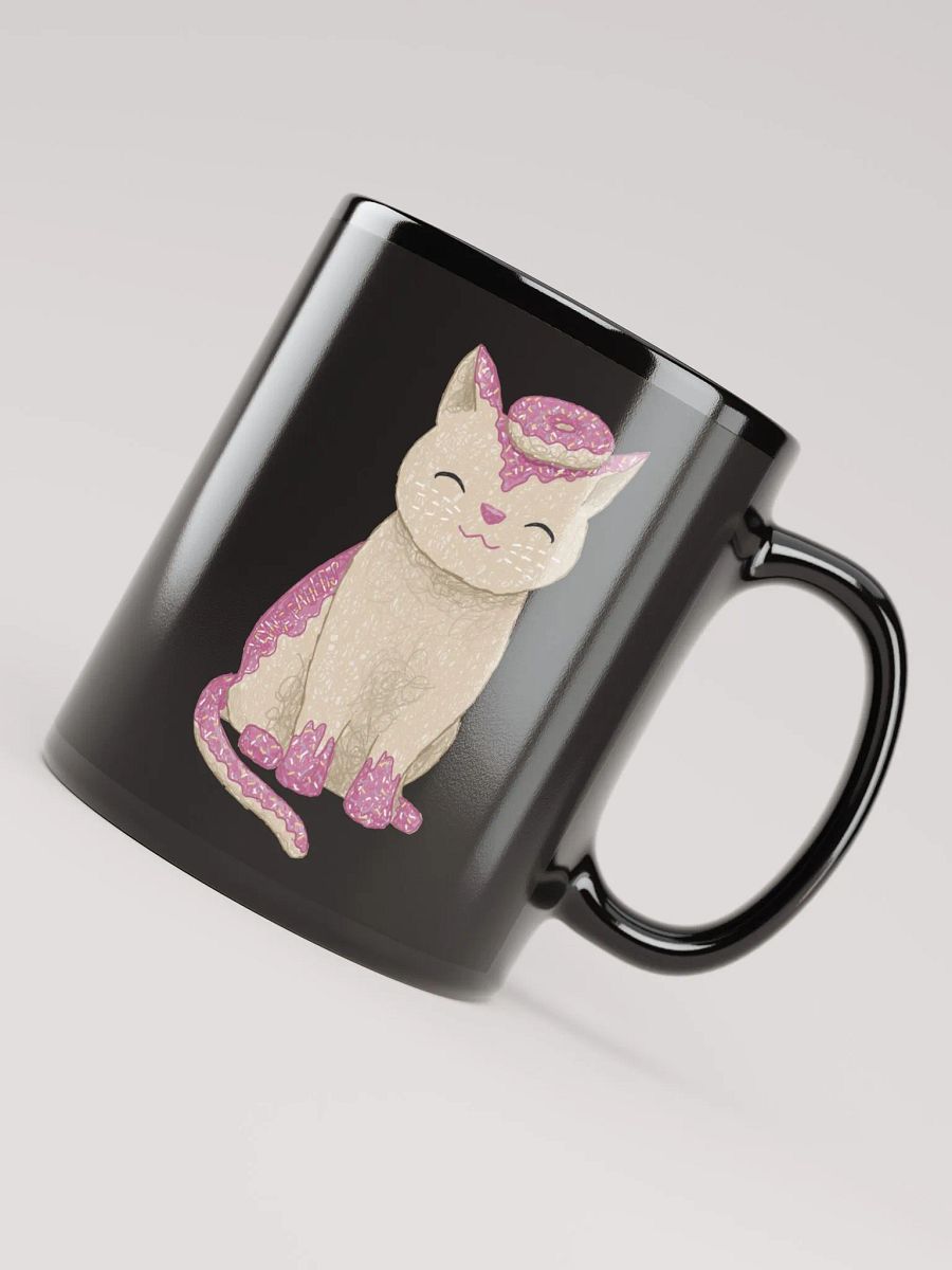 Lottie's Doughnut Cat Black Mug product image (4)